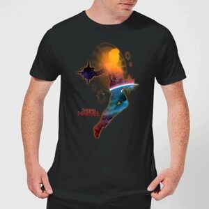 Captain Marvel Nebula Flight Movie Fan Retro Marvel T-Shirt